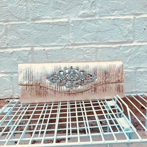 Gold wedding event clutch